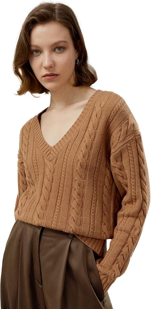 Drop Shoulder Wool Sweater